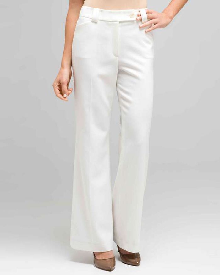 Wide Leg Pant, Sugar, large, image 1
