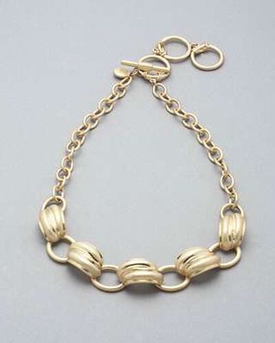 Worn Gold Necklace, Gold, medium, image 1