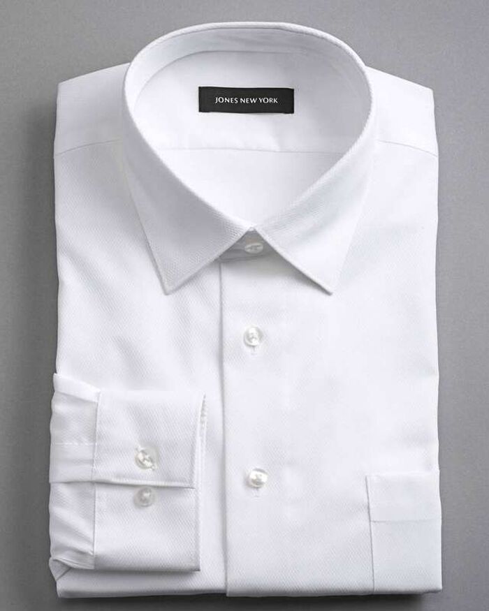 No-Iron Textured Dress Shirt, , large, image 1