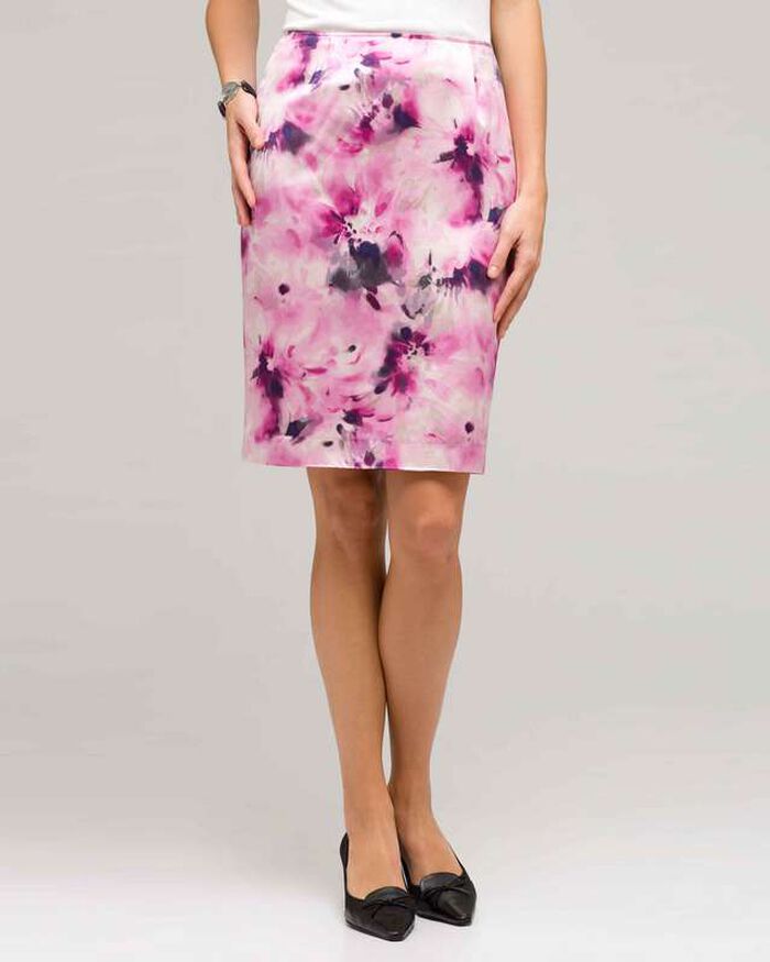 Floral Slim Skirt, Tulip Multi, large, image 1