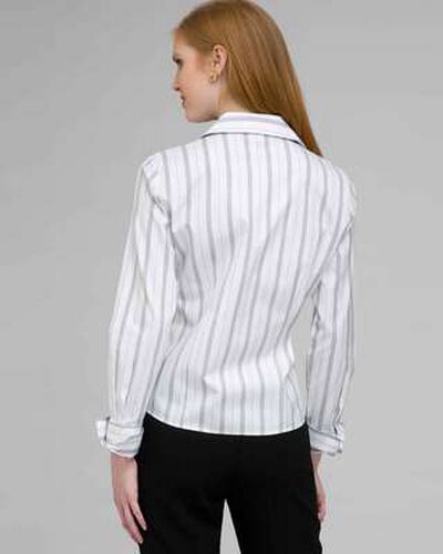 No-Iron Easy Care French Cuff Striped Shirt, Multi, medium, image 2