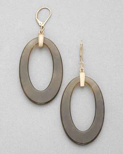 Dangle Hoop Earring, Gold, medium, image 1