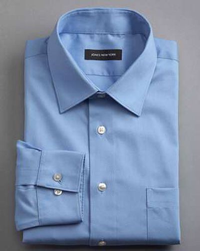 No-Iron Textured Dress Shirt, Slate, medium, image 1