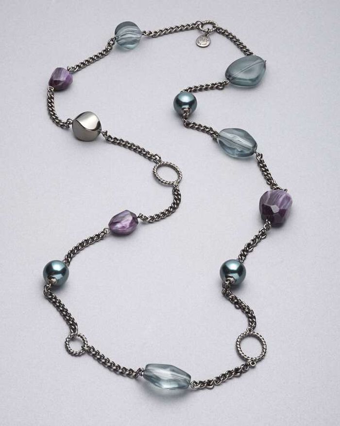 Light Hematite Necklace, Hematite, large, image 1