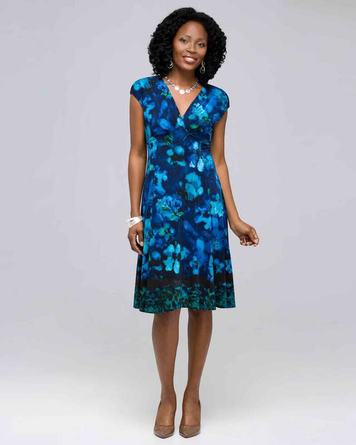 Floral Jersey Dress (Petite), Ink Multi, large, image 1