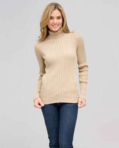 Long Sleeve Turtle Neck, Panama Khaki, medium, image 1