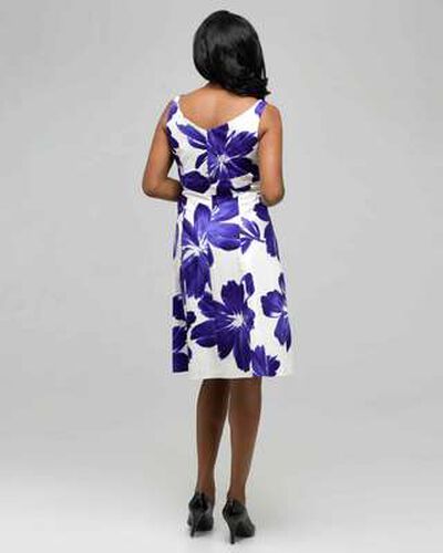 Floral Sundress, Ivory & Grape, medium, image 2