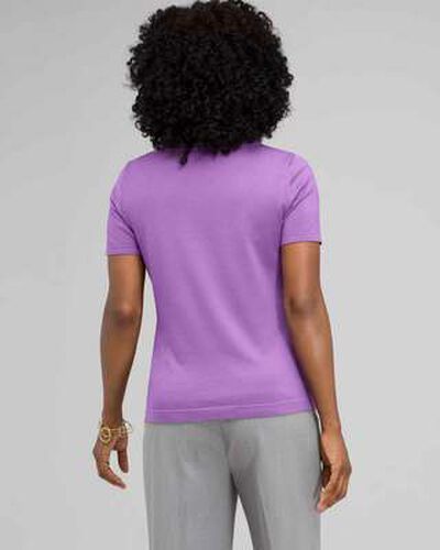 Scoop Neck Shell, Crocus, medium, image 2