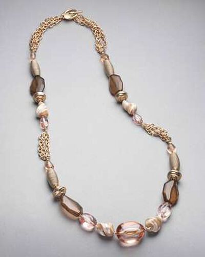 Pink and Brown Slip On, Gold, medium, image 1