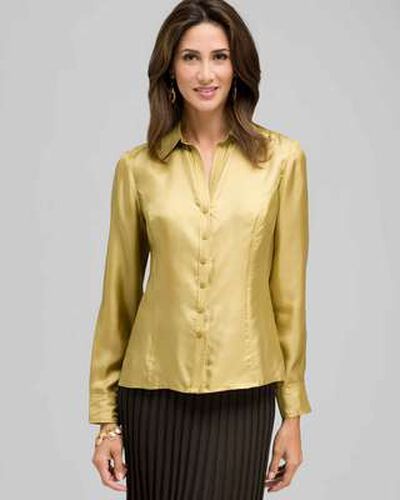 Shimmer Blouse, Fennel, medium, image 1