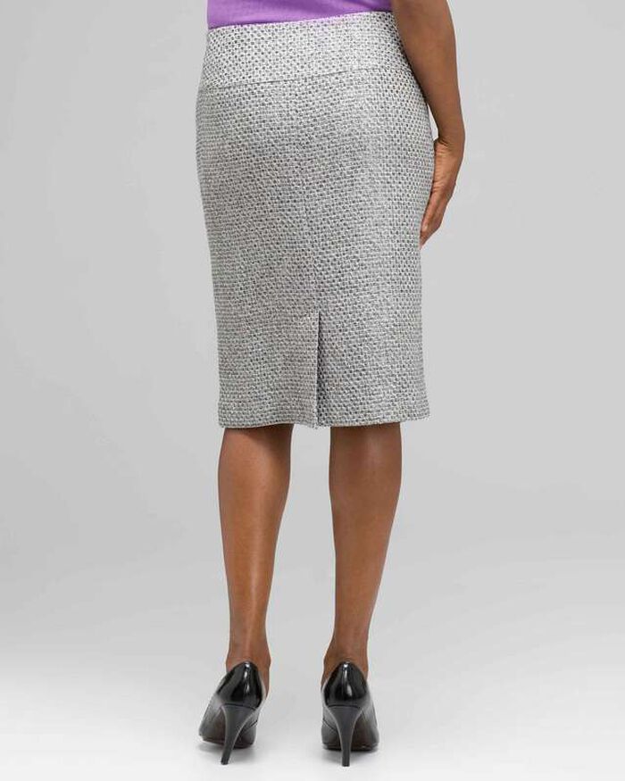 Wide Waist Pencil Skirt, Zinc Multi, large, image 2