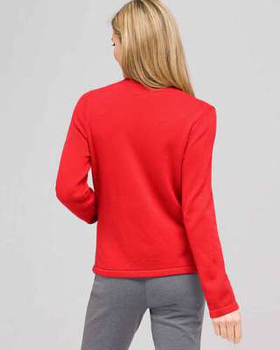 Rib Trim Cardigan, Firecracker, medium, image 2
