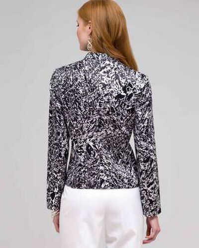 Flat Front Open Jacket, Ink Multi, medium, image 2