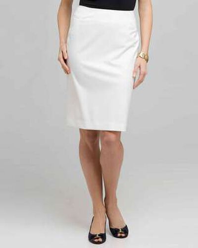 Pencil Skirt, White, medium, image 1
