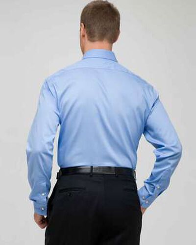 No-Iron Textured Dress Shirt, Slate, medium, image 2