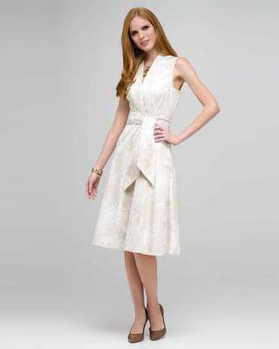 Neutral Floral Dress, Dark Stone, medium, image 1
