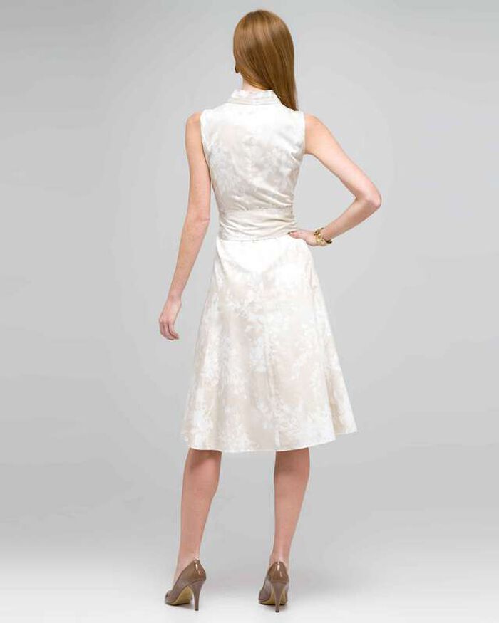 Neutral Floral Dress, Dark Stone, large, image 2