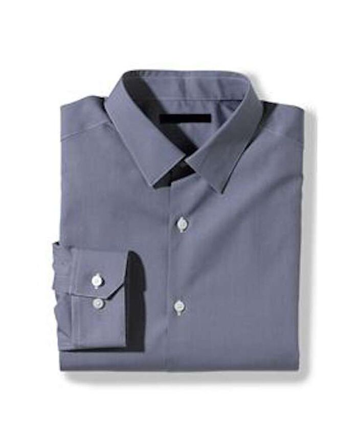 Modern Dress Shirt, Blue, large, image 1