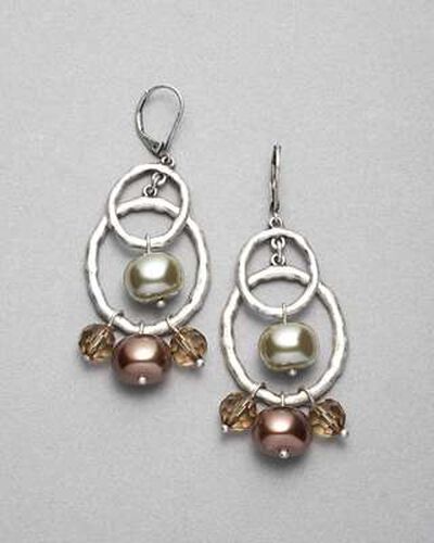 Silver Chandler Earring, Silver Ox, medium, image 1