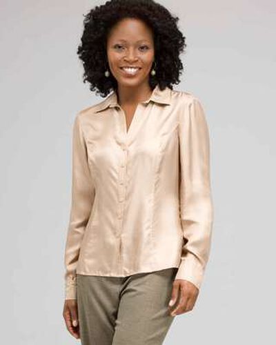 Shimmer Blouse, Chino, medium, image 1