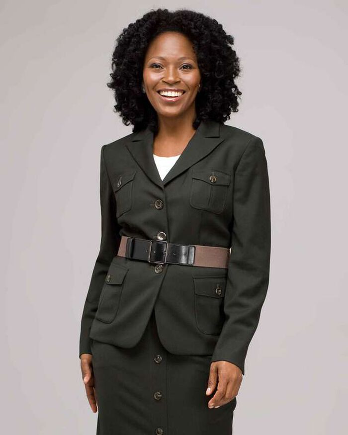 Belted Safari Jacket, Laurel, large, image 1