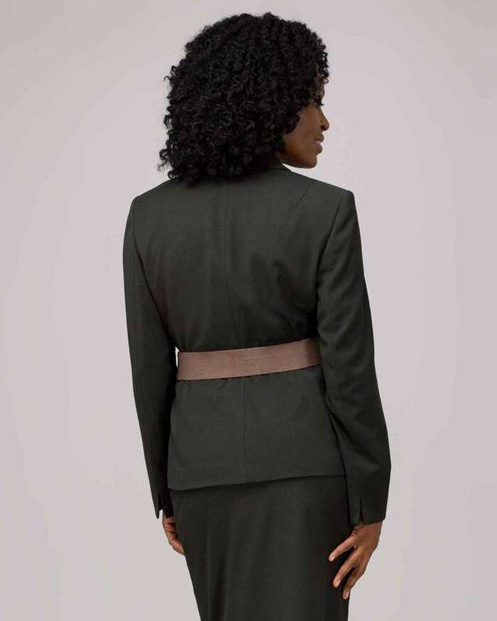 Belted Safari Jacket, Laurel, large, image 2