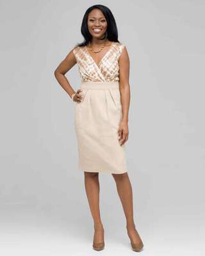 Mixed Media Dress., Chino Multi, medium, image 1